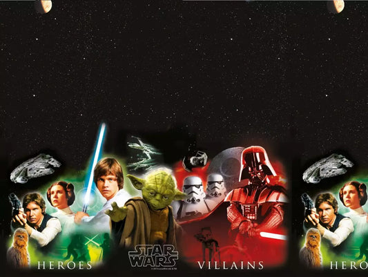 Star Wars Galaxy Heroes & Villains Tischdecke 1,8 x 1,2m