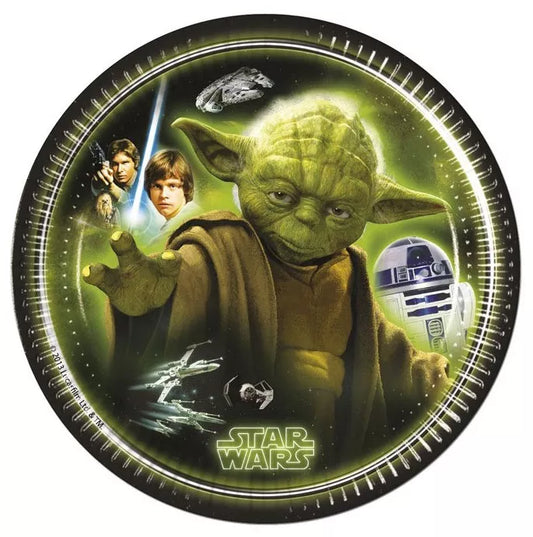 8 Star Wars Galaxy Heroes Pappteller 19,5cm