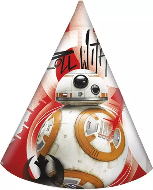 6 Star Wars Episode 8 Last Jedi Partyhüte