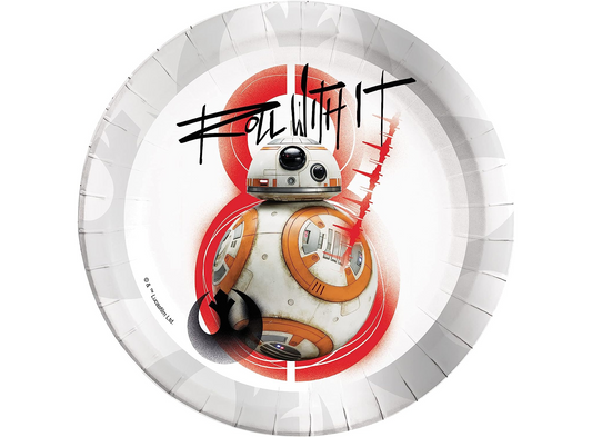 8 Star Wars Episode 8 Pappteller 23cm