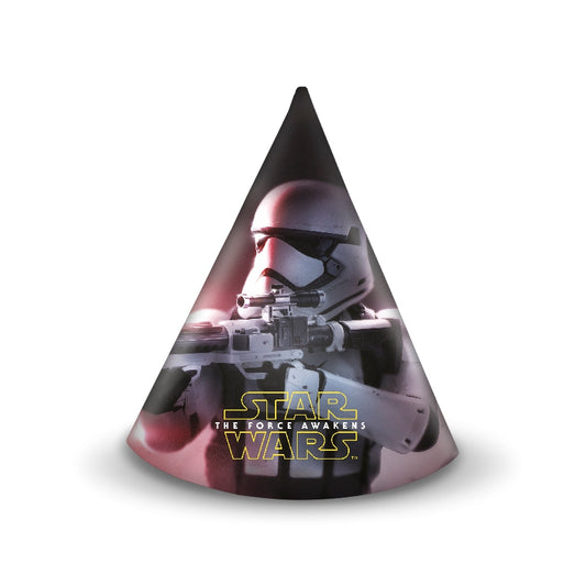 6 Star Wars The Force Awakens Partyhüte